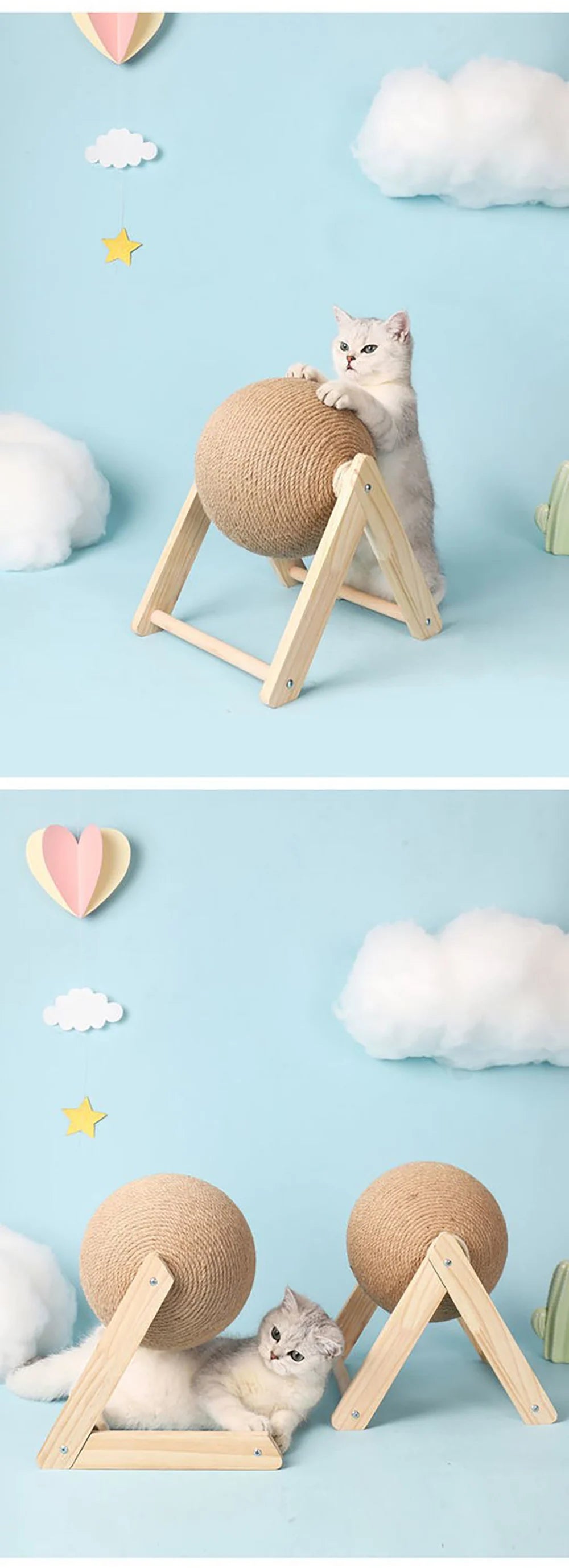 griffoir pour chat-en boule de sisal |griffcatâą