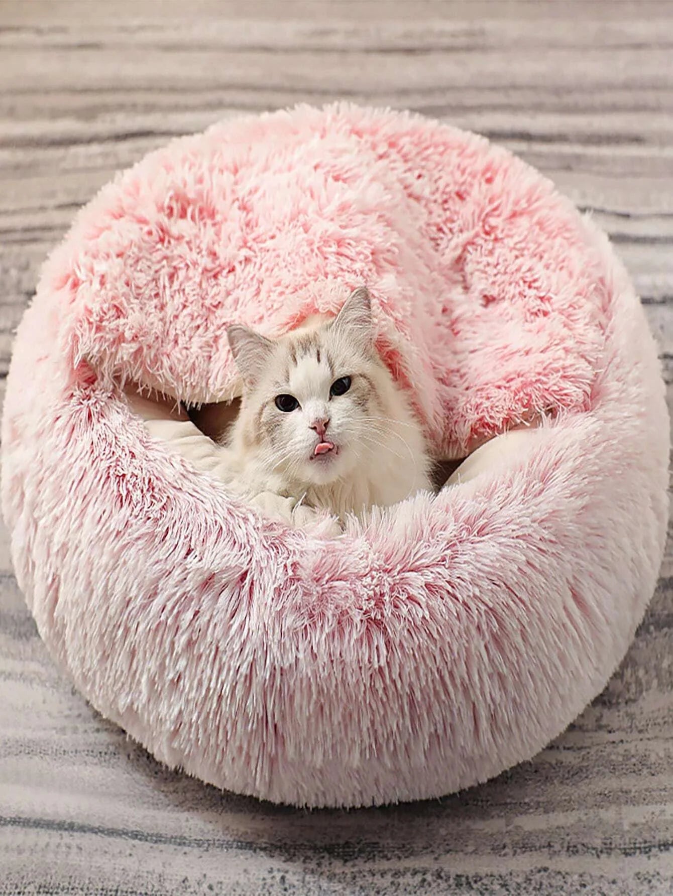 Niche pour chat en peluche moelleuse