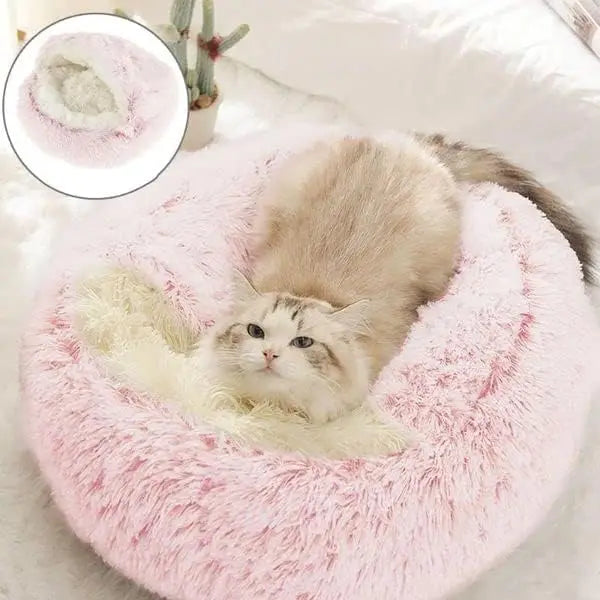 Niche pour chat en peluche moelleuse